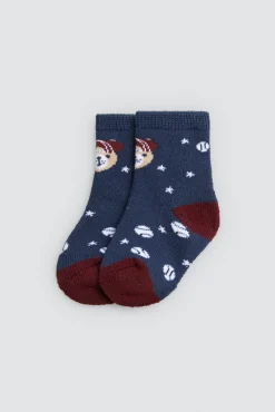 Pack 4 calcetines bebé térmicos estampados