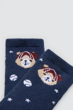 Pack 4 calcetines bebé térmicos estampados