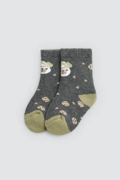 Pack 4 calcetines bebé térmicos estampados