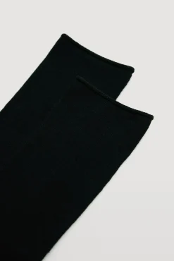 Pack 3 calcetines básicos mujer sin puño negros