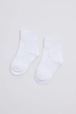 Pack 3 calcetines cortos infantil blanco