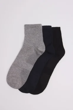 Pack 3 calcetines cortos transpirables surtido