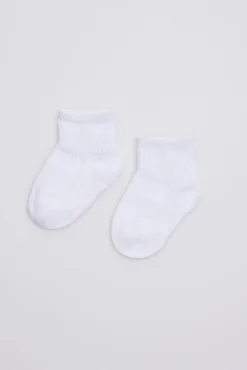 Pack 3 calcetines de bebé transpirables estilo sport blanco