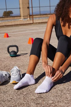 Pack 3 calcetines deportivos transpirables cortos blanco