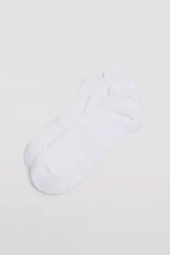 Pack 3 calcetines deportivos transpirables cortos blanco