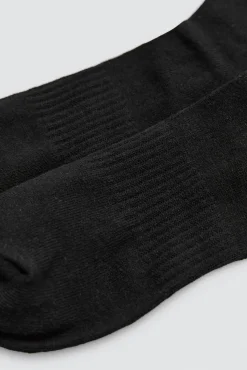 Pack 3 calcetines deportivos puño a rayas tonos oscuros