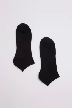 Pack 3 calcetines deportivos tobilleros algodón negro