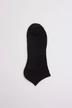 Pack 3 calcetines deportivos tobilleros algodón negro