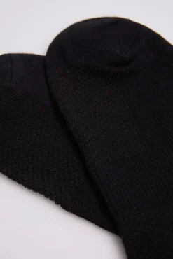 Pack 3 calcetines deportivos tobilleros algodón negro
