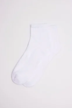 Pack 3 calcetines deportivos de rizo blanco