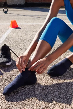 Pack 3 calcetines deportivos transpirables cortos marino