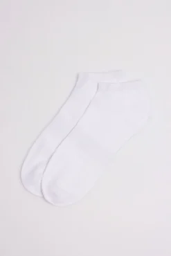Pack 3 calcetines deportivos tobilleros blanco