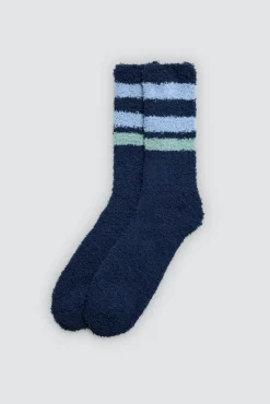 Pack 3 calcetines franela puño antipresión estampado geométrico