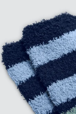 Pack 3 calcetines franela puño antipresión estampado geométrico