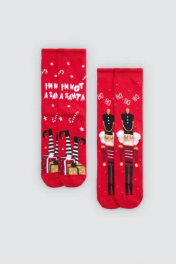 Pack 2 calcetines hombre Navidad