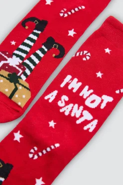 Pack 2 calcetines hombre Navidad