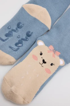 Pack 3 calcetines infantiles térmicos antideslizantes Love