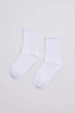 Pack 3 calcetines infantiles deportivos blanco