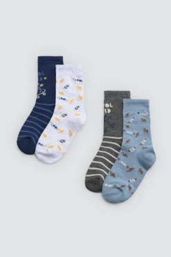 Pack 4 calcetines infantiles estampados Cool Kid