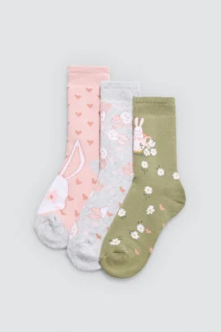 Pack 3 calcetines infantiles térmicos estampados Tea time