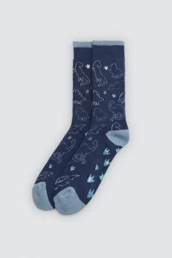 Pack 3 calcetines infantiles térmicos antideslizantes Dino