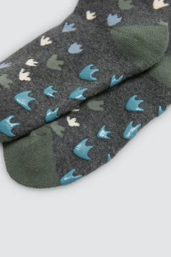 Pack 3 calcetines infantiles térmicos antideslizantes Dino