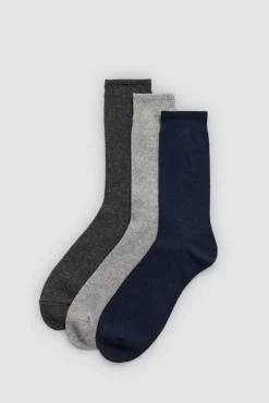 Pack 3 calcetines lana básicos colores neutros