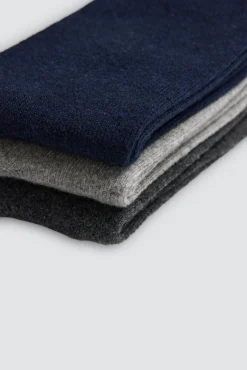 Pack 3 calcetines lana básicos colores neutros