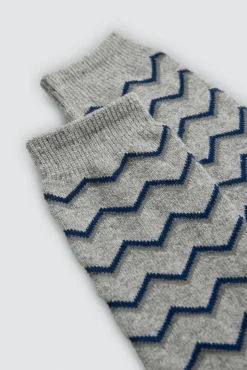 Pack 3 calcetines lana estampados geométricos
