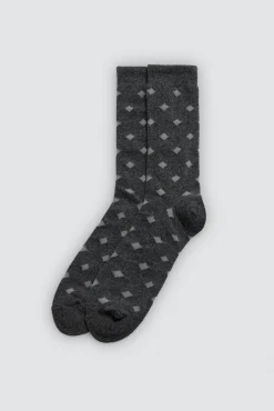 Pack 3 calcetines lana estampados geométricos