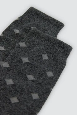 Pack 3 calcetines lana estampados geométricos