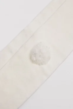 Pack 3 calcetines leotardos de niña punteados detalle de flor