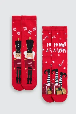 Pack 2 calcetines mujer Navidad