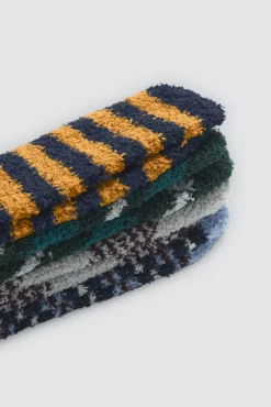 Pack 4 calcetines tacto extrasuave estampados patrones