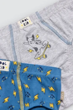 Pack 2 slips infantil algodón estampados Cool Kid