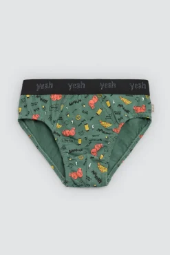 Pack 2 slips juveniles algodón estampados Yeah