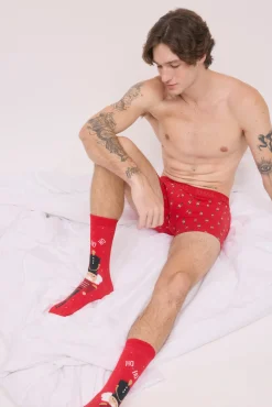 Pack bóxer y calcetines Navidad estampado cascanueces