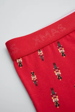 Pack bóxer y calcetines Navidad estampado cascanueces