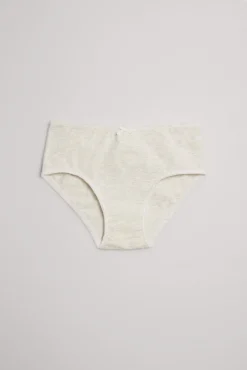 Pack de 2 braguitas de niña algodón con lazo gris y rosa