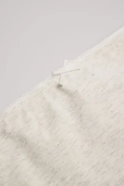 Pack de 2 braguitas de niña algodón con lazo gris y rosa