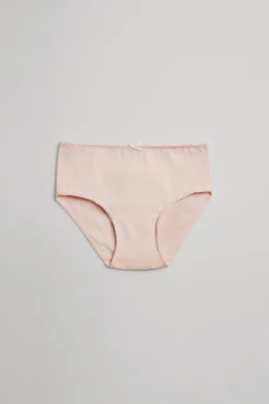 Pack de 2 braguitas de niña algodón con lazo gris y rosa