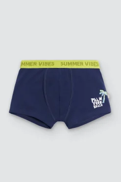 Pack de 2 bóxers juveniles estampados palmeras