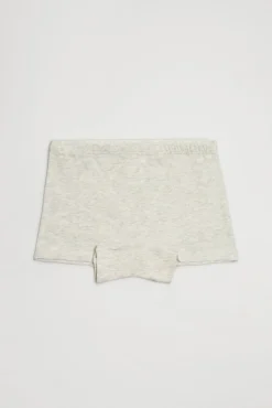 Pack de 2 culottes de niña algodón gris y rosa