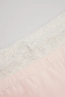 Pack de 2 culottes juveniles rosa y gris pastel