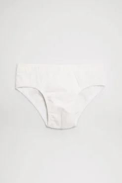 Pack de 2 slips de niño algodón blancos