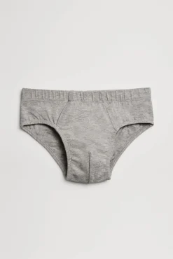 Pack de 2 slips de niño algodón azul y gris