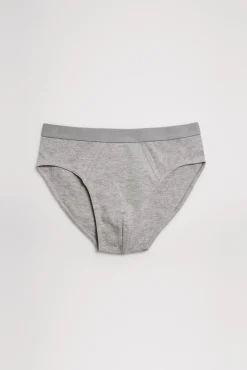 Pack de 2 slips juveniles algodón marino y gris