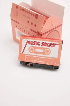 Pack regalo 3 calcetines Music Cassetes