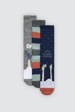 Pack regalo 3 calcetines Not a morning person