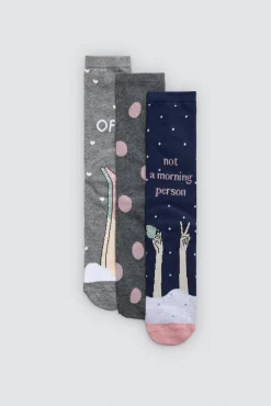 Pack regalo 3 calcetines Not a morning person